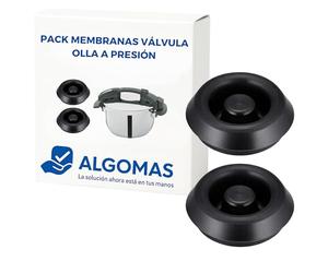 ALGOMAS Pressure Cooker Valve Membranes Compatible with Fissler | Pack 2 High Temperature Silicone Spare Parts | Safe Steam Control | Magic Comfort Blue Point Vitaquick Since 2010