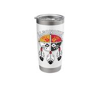 Algonquin Medicine Wheel Indigenous Native American Tribe Stainless Steel Insulated Tumbler