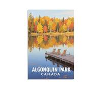 Algonquin Park Canada Vintage Travel Posters 16x24inch(40x60cm) Wall Decor Painting Canvas Wall Art Living Room Poster Bedroom