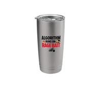 Algorithm Runs on Rage Bait Funny Social Media Truth Stainless Steel Insulated Tumbler