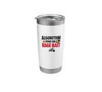Algorithm Runs on Rage Bait Funny Social Media Truth Stainless Steel Insulated Tumbler
