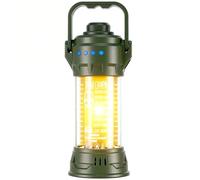 ALGSOTHLY Rechargeable LED Camping Light, Portable Outdoor Lantern with Hook, 5 Lighting Modes & Signal Flash, Waterproof Emergency Flashlight for Camp, Hiking, Fishing