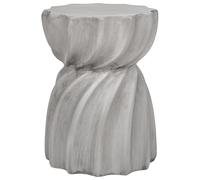 Beliani Side Table ALGUA Grey, Grey