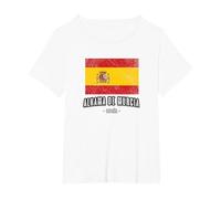 Alhama de Murcia Spain | ES Flag, City - Bandera Ropa - T-Shirt, Women's Plus, White, 4X