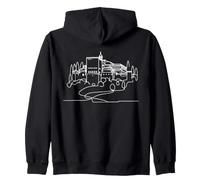 Alhambra Line Art History Buff Zip Hoodie