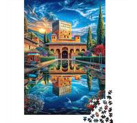 Alhambra Palace 1000 Piece Jigsaw Puzzle with Whimsical Design - A Charming Challenge for Adults And Kids Age 14 Years Up52x38cm/1000pcs