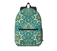Alhambra Pattern 17 Inch Backpack-Lightweight Travel Daypack with Pockets