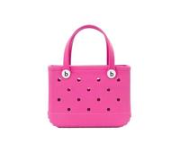 AlHECE School bags Eva Beach Bogg Bag Waterproof Tote Shoulder Handbag Child Capacity Handbag Fashion Kid Beach Tote Bogg Bag-Rose Red