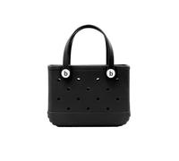 AlHECE School bags Eva Beach Bogg Bag Waterproof Tote Shoulder Handbag Child Capacity Handbag Fashion Kid Beach Tote Bogg Bag-Black