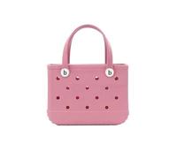 AlHECE School bags Eva Beach Bogg Bag Waterproof Tote Shoulder Handbag Child Capacity Handbag Fashion Kid Beach Tote Bogg Bag-Pink