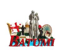 Ali and Nino Batumi Georgia Refrigerator Magnet Travel Souvenir 3D Fridge Decoration Magnetic Sticker Hand Painted Craft Collection