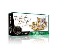 Ali Baba Turkish Delight with Double Pistachio (Duble Antep Fistikli Lokum) | Handcrafted Turkish Delight with Premium Antep Pistachios | Rich Nutty Flavor Gourmet Sweet Confection | 350g