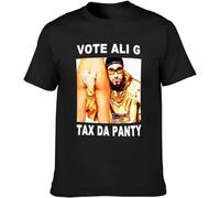 Ali G Party Funny Dance Deejay Hip Hop Sasha Fan Men's T-Shirt Unisex Black Cotton Print Tee Shirts