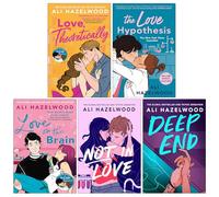 Ali Hazelwood Collection 5 Books Set (Love Theoretically, The Love Hypothesis, Love on the Brain, Not In Love & Deep End)