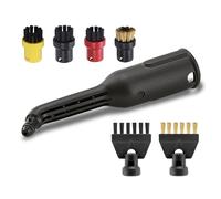 Ali2 7 pieces for Kärcher steam cleaner accessory set, nylon brass brush head, flat brushes, accessories, round brushes, extended nozzle, compatible with Kärcher SC1, SC2, SC3, SC4, SC5, SC7, CTK10