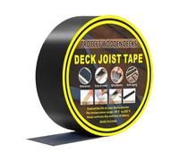 ALI2 Joist Tape 5cm x 15m,Butyl Tape,Deck Joist Tape,Waterproof Joist Tape for Decking,Thickness 0.7 mm, Waterproof Roof Tape,Waterproof Tape for Terrace,Joists,House Roof,Black (5 cm x 15 m)