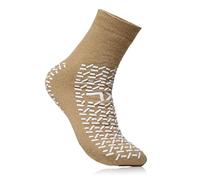 ALIA | Double Tread Slipper Socks/Fall Prevention Socks | Anti Slip Socks for Home | Hospital Workout | Size: 3XL Use by NHS - One Pair (UK, Alpha, XL, Regular, Regular, 1, Grey)