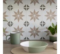 Alia Natural Self-Adhesive Wall Tiles 15.25cm x 15.25cm (Pack of 18 Tiles)