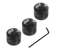 Aliaga 3Pcs Metal Volume Knob Electric Guitar Bass Volume Tone Control Knobs Dome Knobs Potentiometer Hat Cap