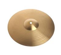 Aliaga Brass Jazz Drum Crash Cymbals Alloy Cymbal Hi-Hat for Drum Players 12 Inch Size Drum Durable Easy to Use