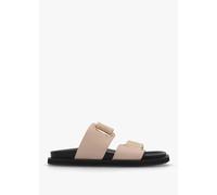 ALIAS MAE Pacey Nude Leather Two Bar Mules Size: 36, Colour: Ndl