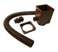 Aliaxis (Marley) A-RD25RB BLACK Rain Water diverter to fit 68mm Round or 65mm Square downpipes