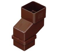 Aliaxis RNE1W (Marley) White Gutter Offset Bend: Socket/Spigot 50mm 65mm Square Downpipe