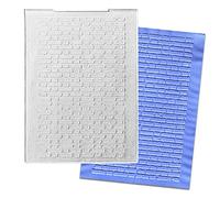 ALIBBON Brick Wall Plastic Embossing Folders for Card Making, Wall Background Embossing Folders for DIY Scrapbooking, Brick Pattern Template Folders for Paper Craft Photo Album Decorations