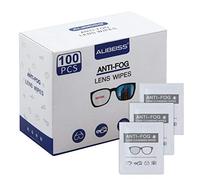 Alibeiss Anti Fog Wipes for Glasses Pre-Moistened Anti-Fog len Wipes,6" X 5", Pack of 100