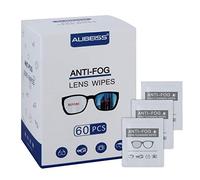 Alibeiss Anti Fog Wipes for Glasses Pre-Moistened Anti-Fog len Wipes,6" X 5", Pack of 60