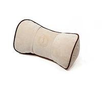 Alibo Neck Pain Relief Firm Travel Pillow Car Neck Rest Back Supports With Adjustable Elastic Strap Office Chair Recliner Head Pillow Airplane Cervical Cushion Pad Beige