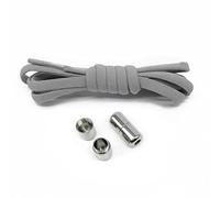 ALIBRAHIM Elastic No Tie Shoe Laces For Adults and Kids,One Size Fits All-Grey