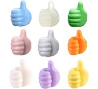 ALIBRAHIM Self-Adhesive Small Hand Hooks - No Drill Wall Hooks for Towels, Keys & Decor | Silica Gel Bathroom Hook | Creative Hand-Shaped Design | Non-Marking Adhesive for Kitchen, Living Room