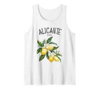 Alicante Lemon Art Spanish Fruit Lover Spain Vintage España Tank Top