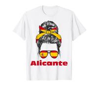 Alicante Spanish Lady Spain Flag T-Shirt