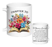 AliCarr 70th Birthday Gift Chapter 70 Coffee Mug for Her Born in 1956 11oz