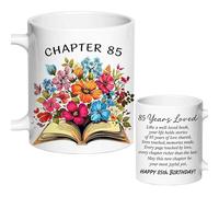 AliCarr 85 Years Loved Chapter 85 Birthday Coffee Mug Gift for Women 11oz