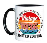 AliCarr 90th Birthday Gifts For Men Women, Vintage 1936 Coffee Mug 11oz, Turning 90 Year Old Gifts For Mom, Dad, Wife, Husband, Sister, Friends, Aunt, Parents, Papa, Grandma, Old People (90)