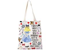Alicce In Wonder Movie Themed Tote bag Alicce Lover Gift Alicce Gift For Women Alicce Fans Gift Alicce Handbag (I KNEW WHO 1uk)