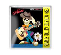 Alice Acoustic Guitar Strings Set - 6-String for Beginner, Briliant Steel Copper Alloy in Phosphor Bronze Color, 1 Pack (A206 Super Light)