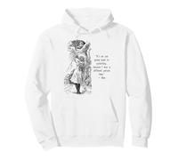 Alice adventures Wonderland Vintage Book Quote Lewis Carrol Pullover Hoodie