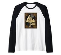 Alice and The Caterpillar Alice in Wonderland Tshirts Raglan Baseball Tee