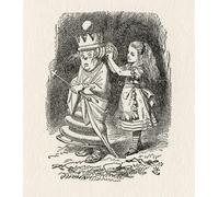 Alice and the White Queen. Illustration by Sir John Tenniel (1820 - 1914). From the book Through the Looking Glass and What Alice Found There by Lewis Carroll published London 1912. Poster Print by
