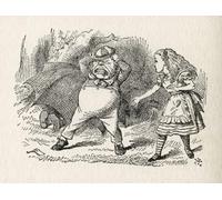 Alice and Tweedledum. Illustration by Sir John Tenniel (1820 - 1914). From the book Through the Looking Glass and What Alice Found There by Lewis Carroll published London 1912. Poster Print by Ken