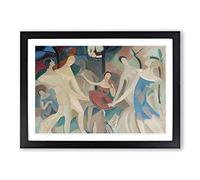 Alice Bailly Joy in The Woods Framed Print | A2 Oak Framed Wall Art | Ready to Hang | Modern Landscape Picture | Living Room Bedroom Lounge Office