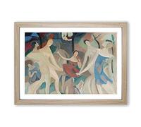 Alice Bailly Joy in The Woods Framed Print | A2 Oak Framed Wall Art | Ready to Hang | Modern Landscape Picture | Living Room Bedroom Lounge Office
