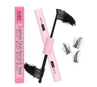 ALICE Bond and Seal Lash Glue for Eyelash Extensions - Strong Hold Waterproof No-Latex Adhesive for Cluster Lashes (Black 5ml×2)