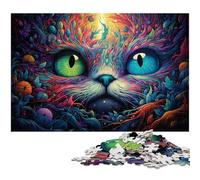 Alice Cat 1000 Piece Jigsaw Puzzle Difficult Puzzles for Adults for Teenagers, Family Game Night, Brain-Challenging Gift Idea 50x75CM/19.68x29.52inch