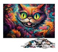 Alice Cat 1000 Piece Jigsaw Puzzle Wooden Puzzles Brain Challenge, for Teenagers & Home Decor 50x75CM/19.68x29.52inch