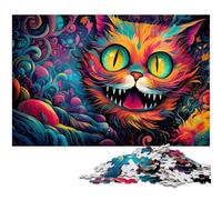 Alice Cat Puzzles 1000 Pieces for Adults Jigsaw Puzzles for Adults Brain Challenge Gift, Educational Activity for Teenagers 26X38CM/10.23x14.96inch